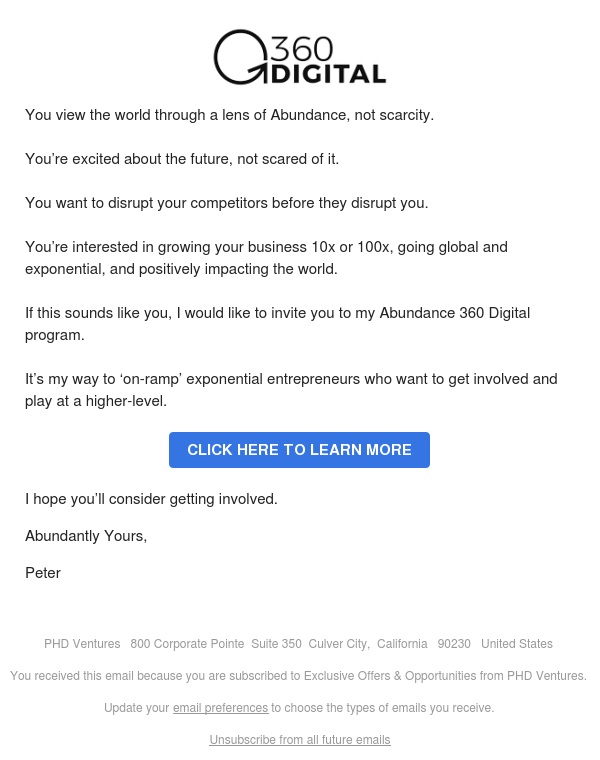 You’re forward thinking, most aren’t